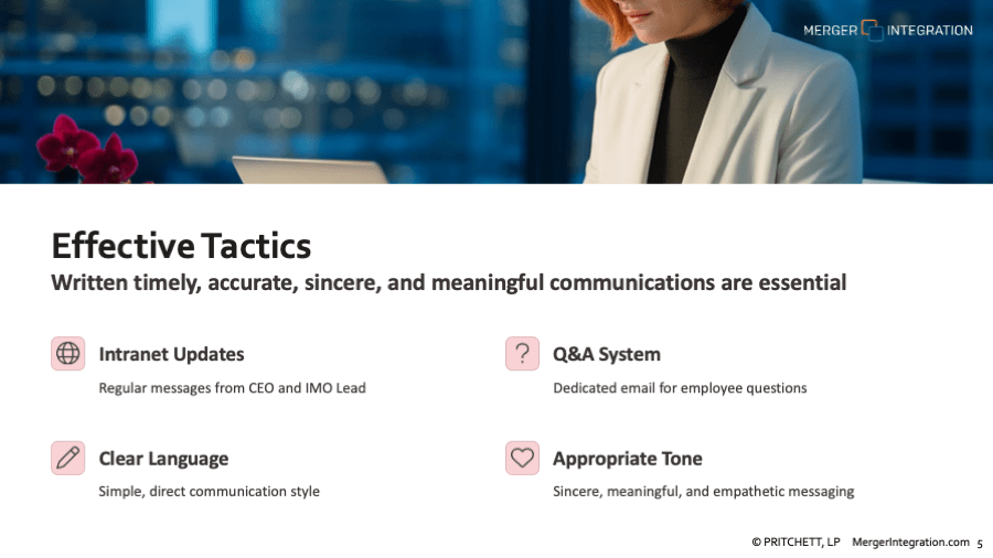 M&A Communication  Lessons Learned