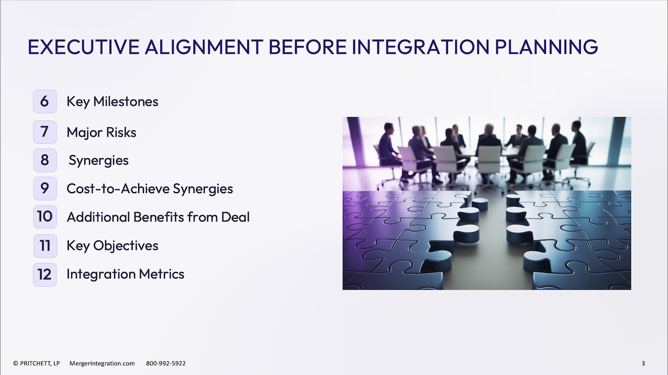 Executive Alignment Before Integration Planning 2