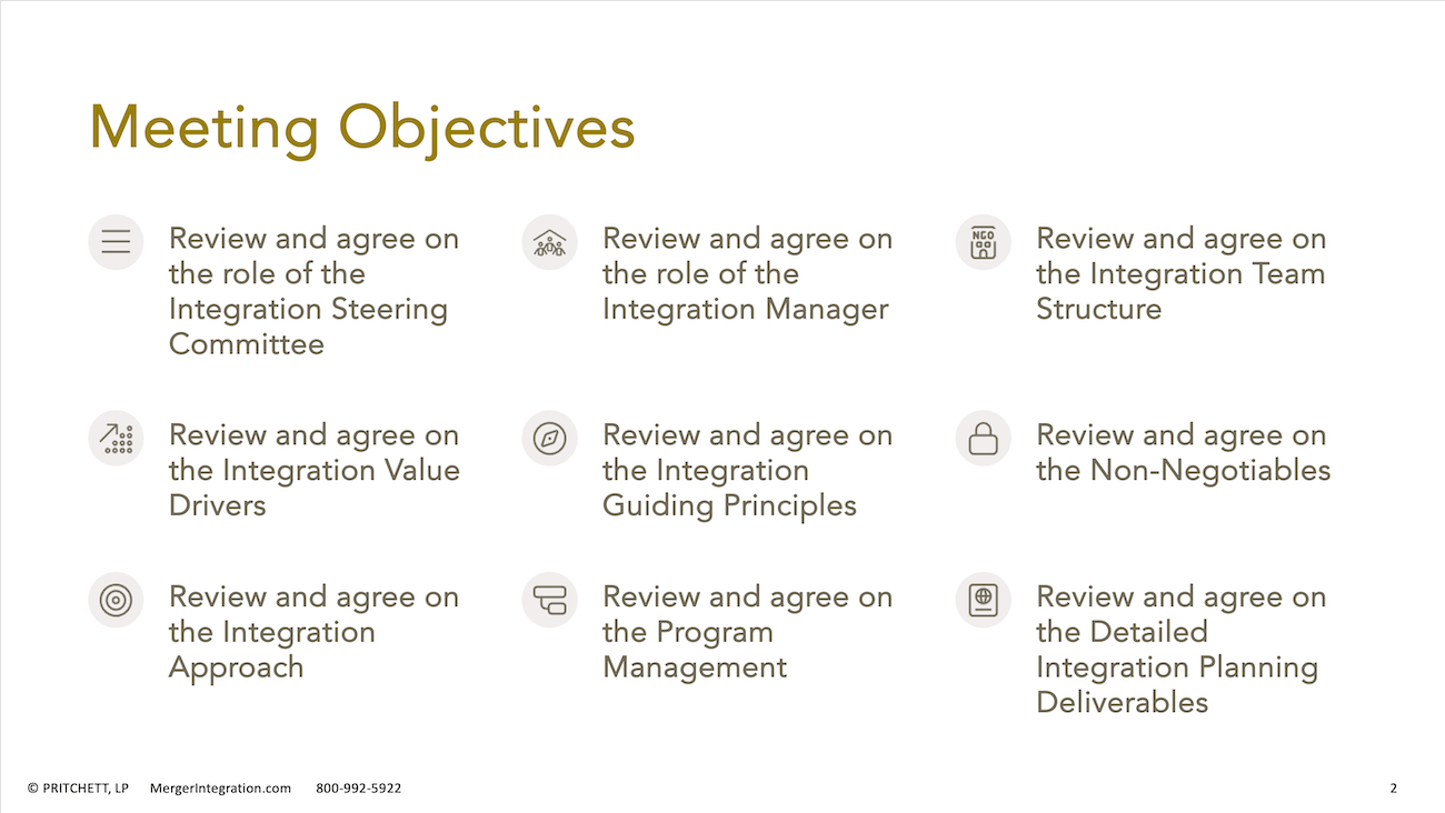 Meeting Objectives