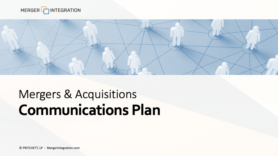 Mergers & Acquisitions Communications Plan