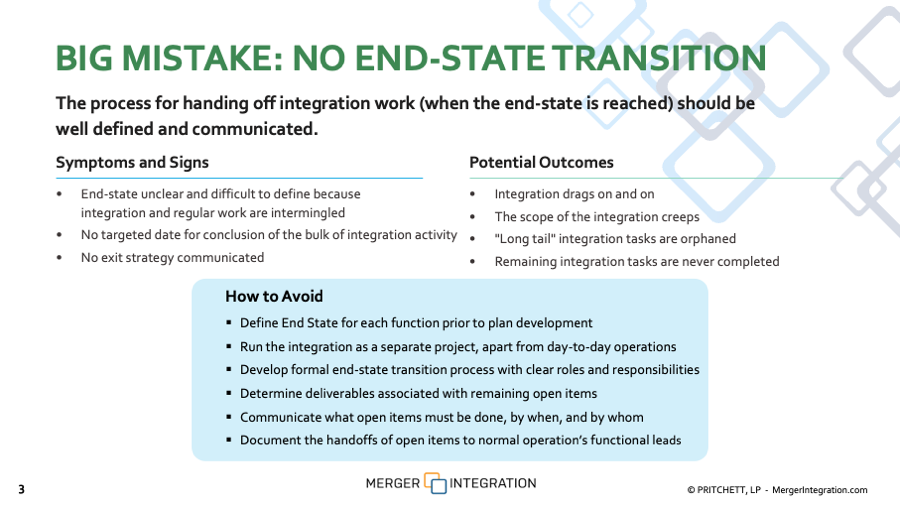 How To End A Post-Merger Integration The Right Way