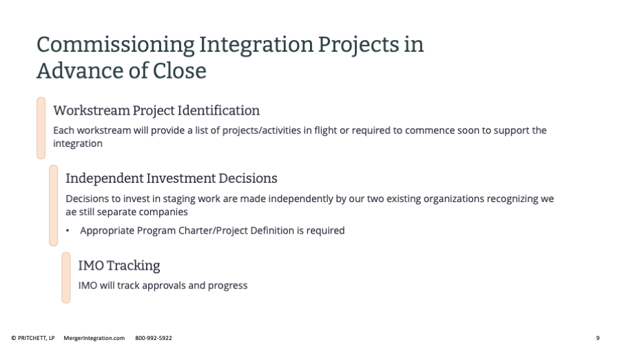 Post-Merger Integration: Deliverables for Planning and Reporting