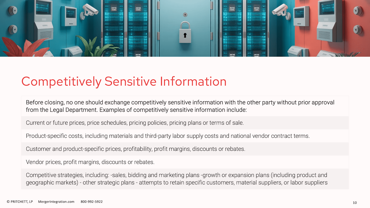 Competitively Sensitive Information