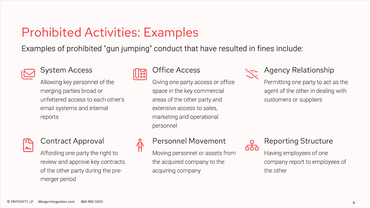 Prohibited Activities: Examples