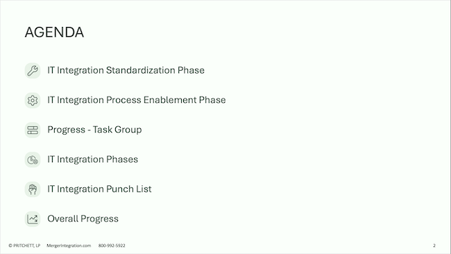 IT Integration Agenda