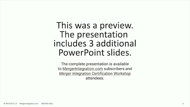 IT Integration Additional Slides notice