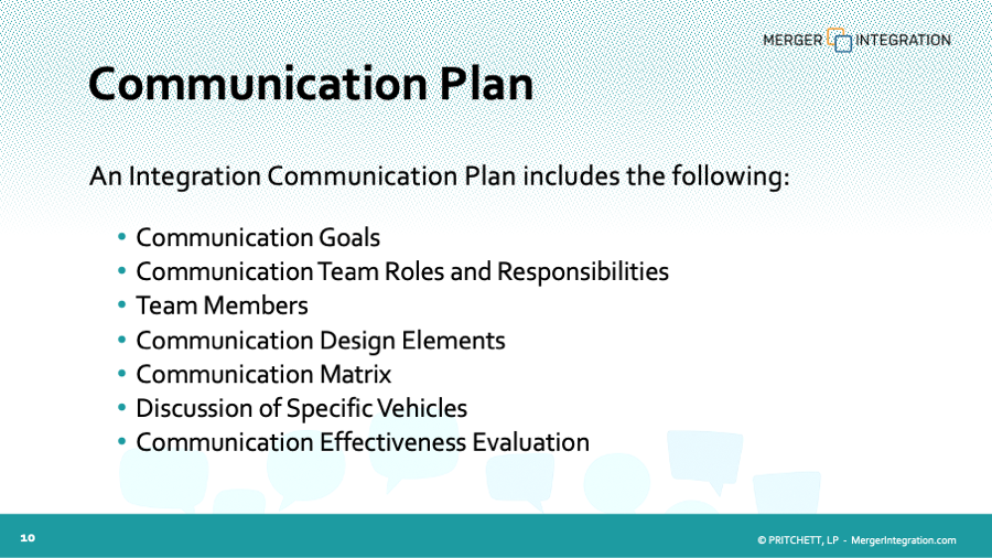 Mergers & Acquisitions Communications Team