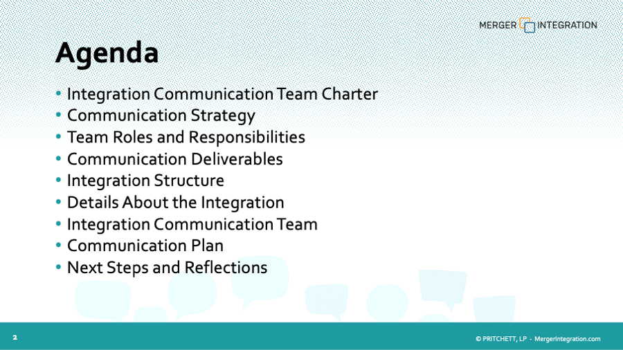 Mergers & Acquisitions Communications Team