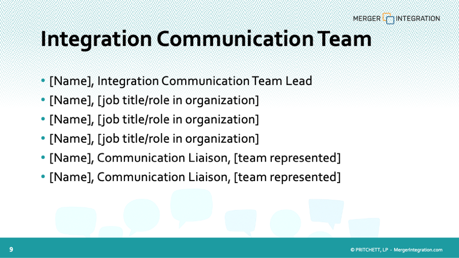 Mergers & Acquisitions Communications Team