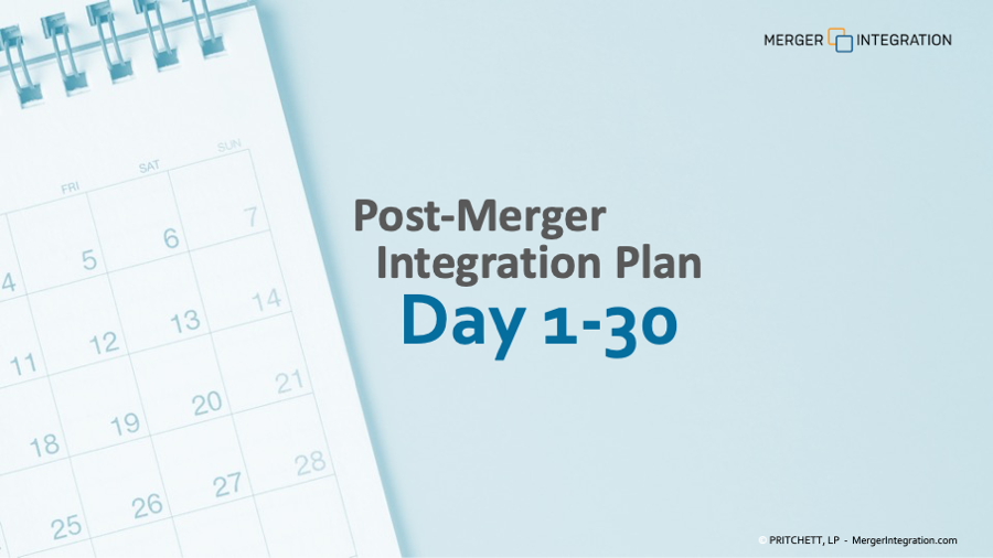 Post-Merger Integration Planning: Day 1 - Day 30 