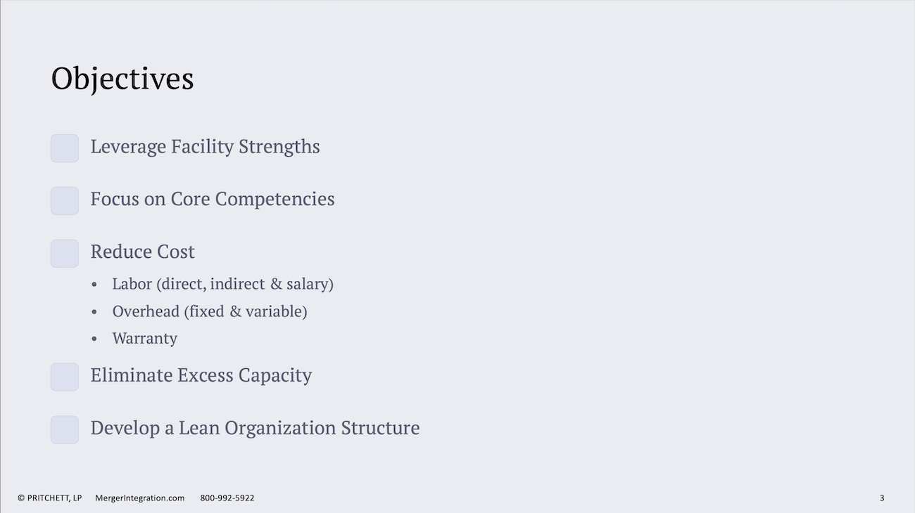 Objectives