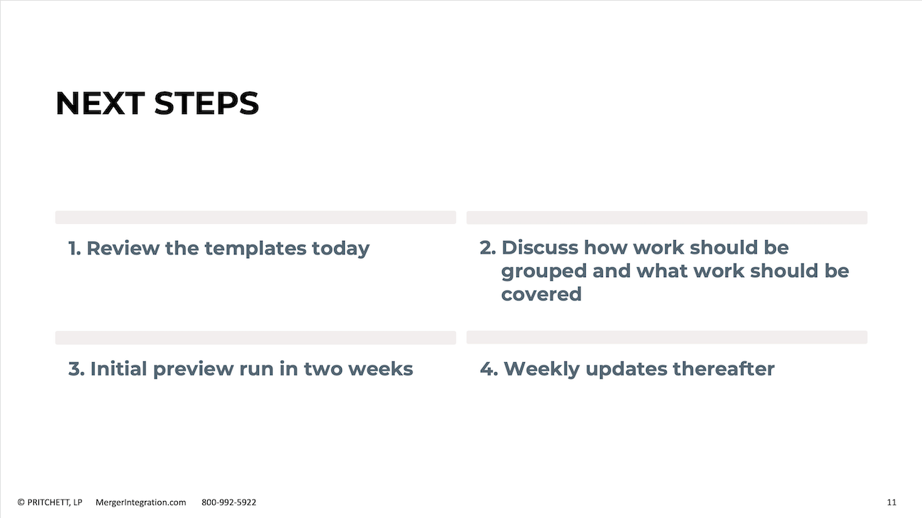 Next Steps