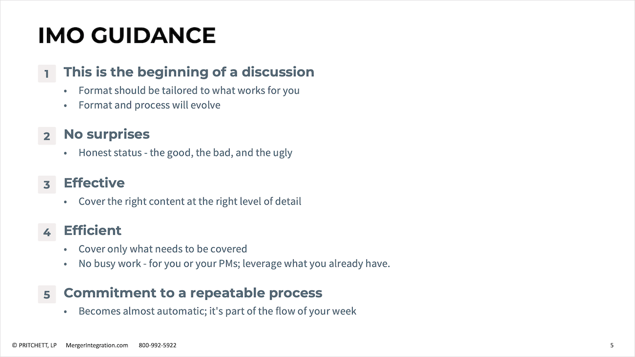 IMO Guidance