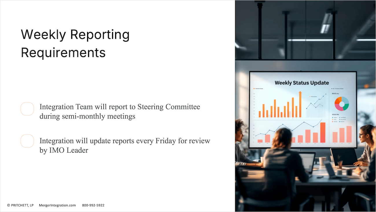 Weekly Reporting Requirements