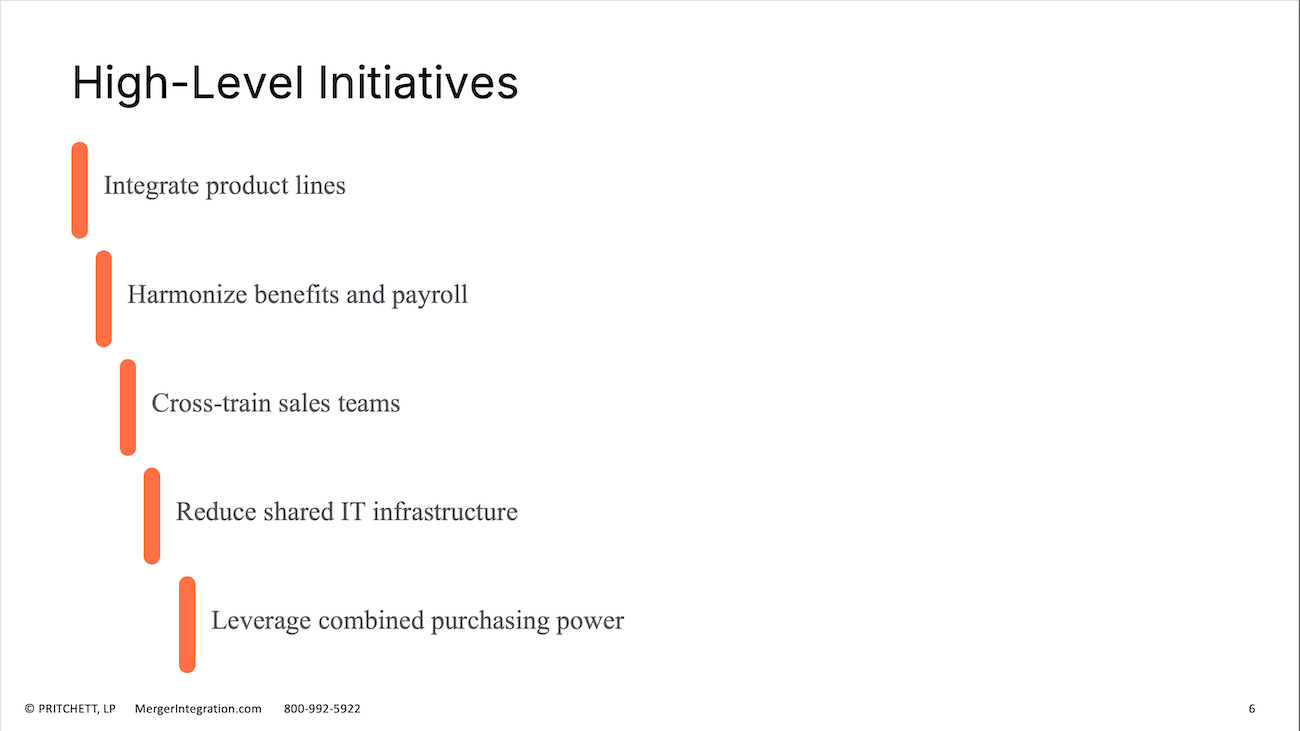 High-Level Initiatives