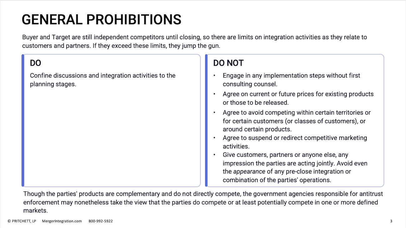 General Prohibitions