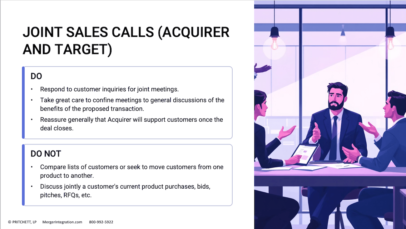 Joint Sales Calls (Acquirer and Target)