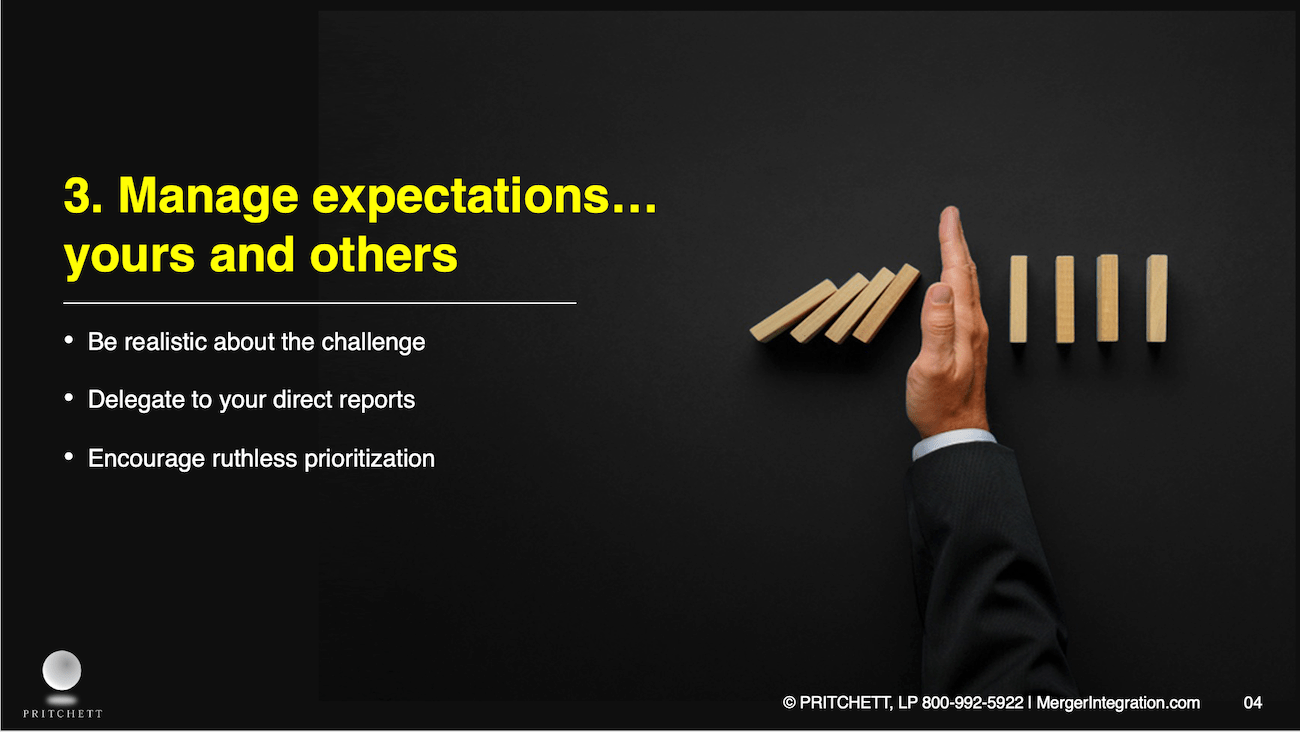 Manage Expectations