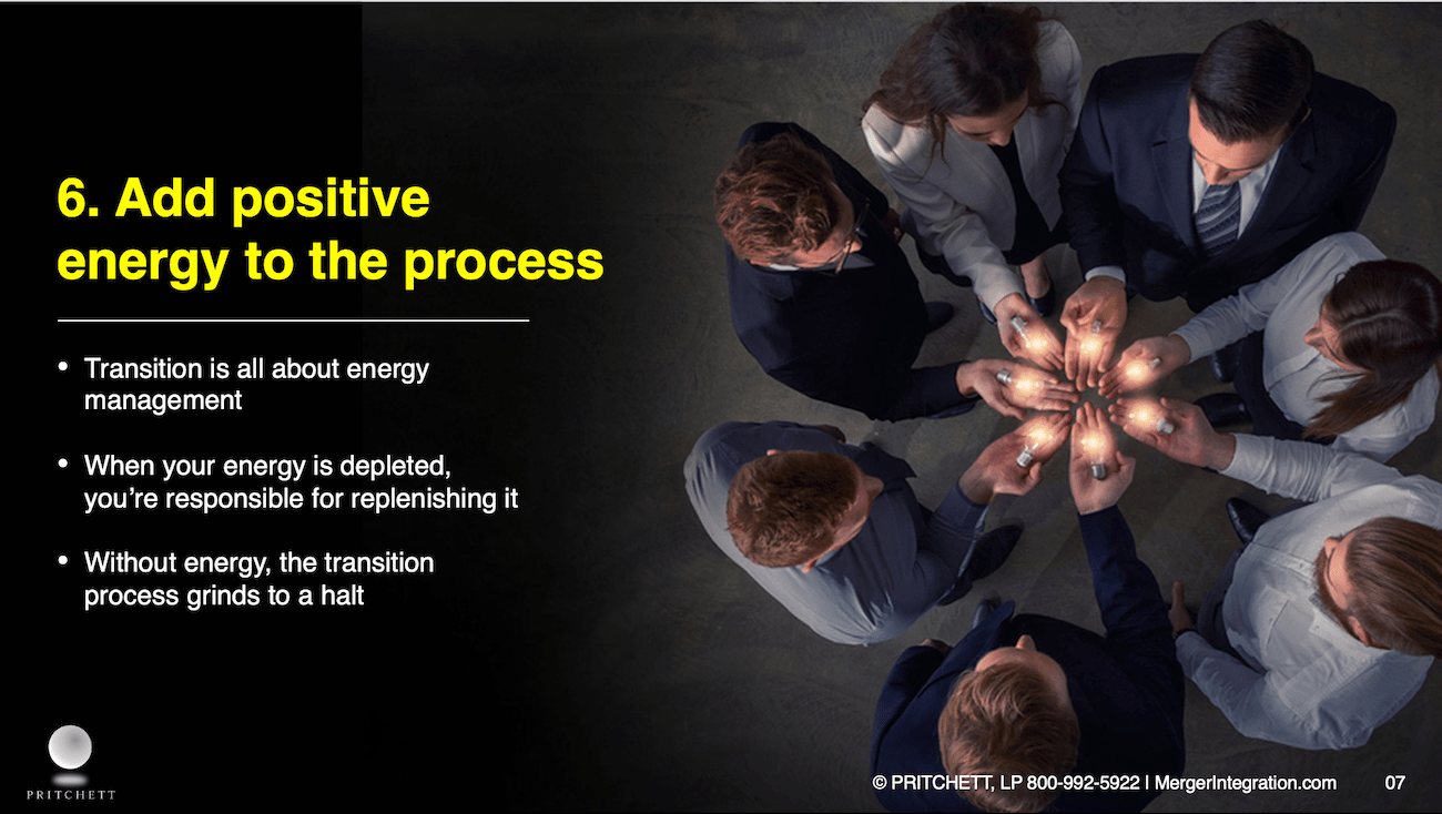 Add positive energy to the process