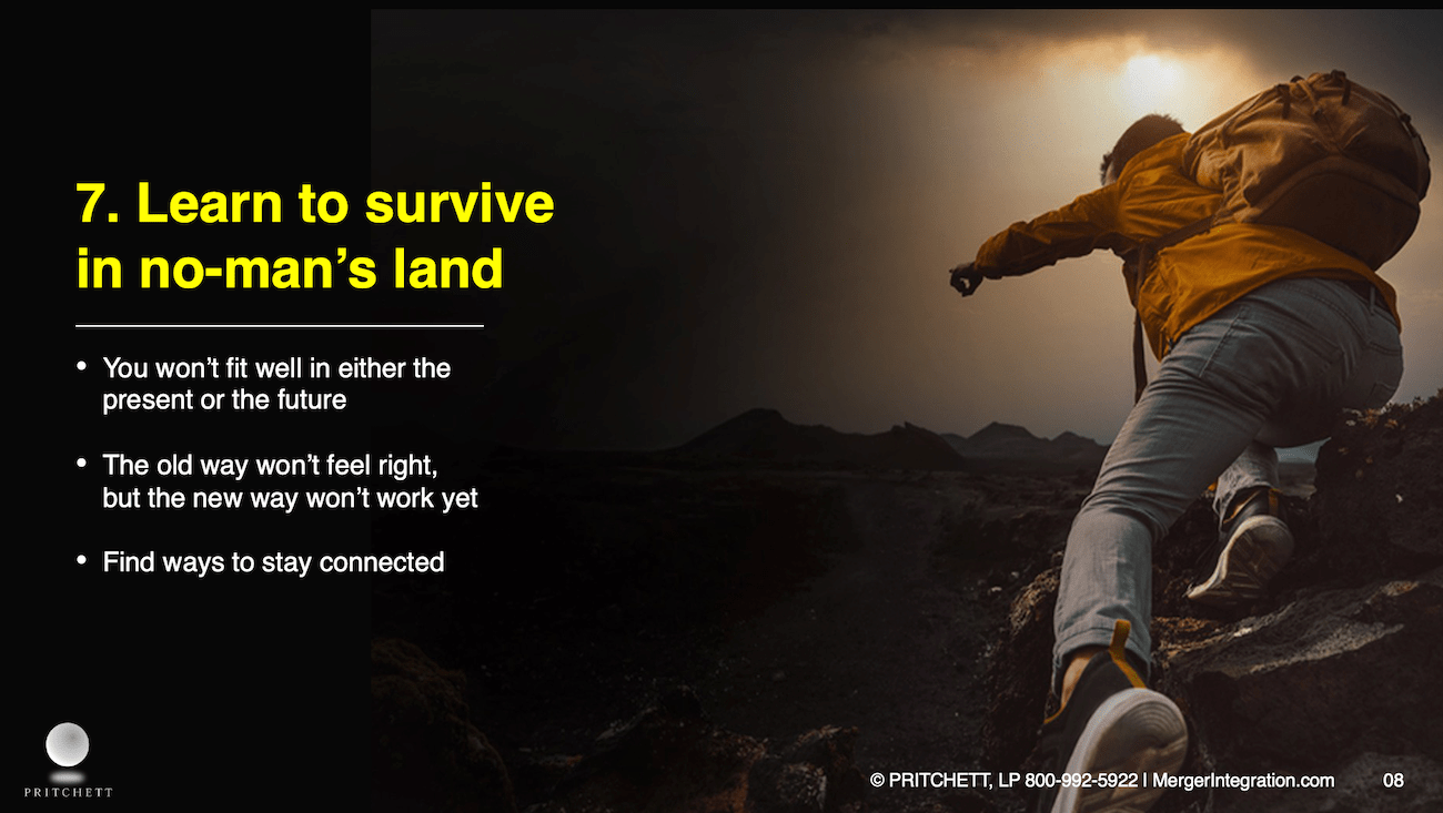 Learn to survive in no-man's land