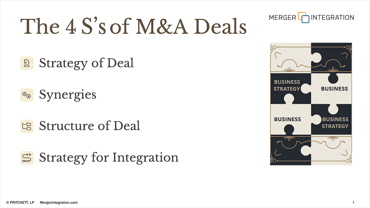 The 4 S's of M&A Deals
