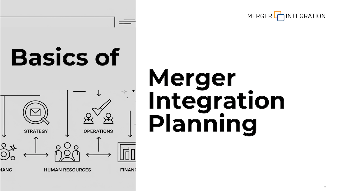 Basics of Merger Integration Planning