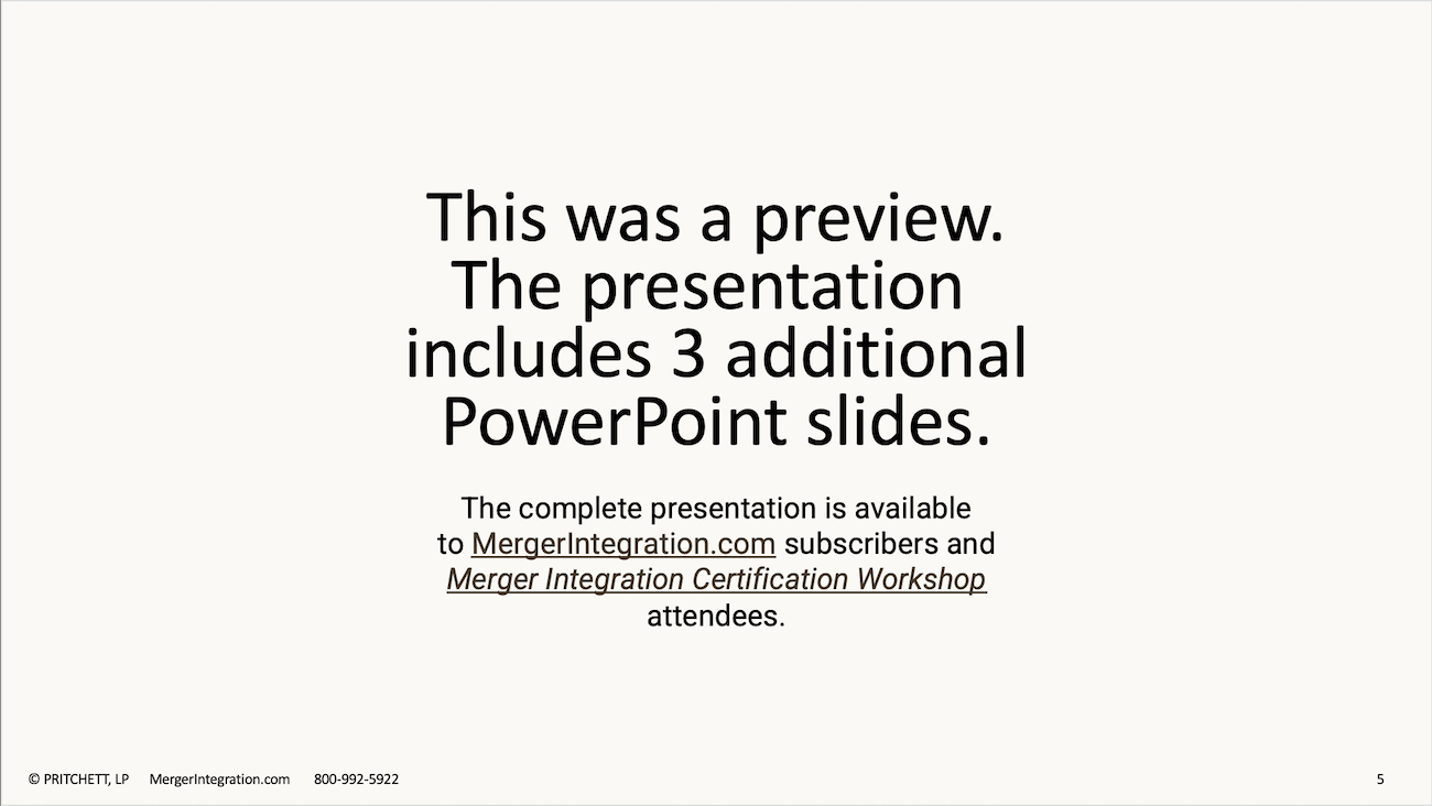 Additional Slides notice