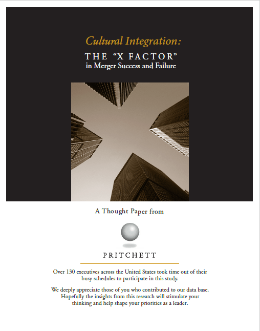 X Factor in Merger Success and Failure