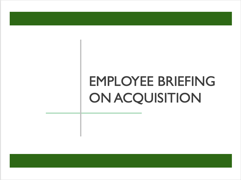 Employee Briefing