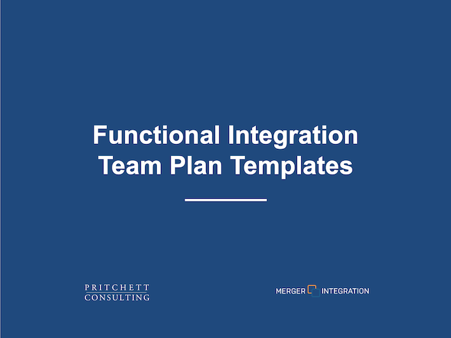 Functional Integration Team Plan