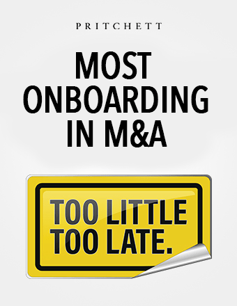 Onboarding in Post-Merger Integration