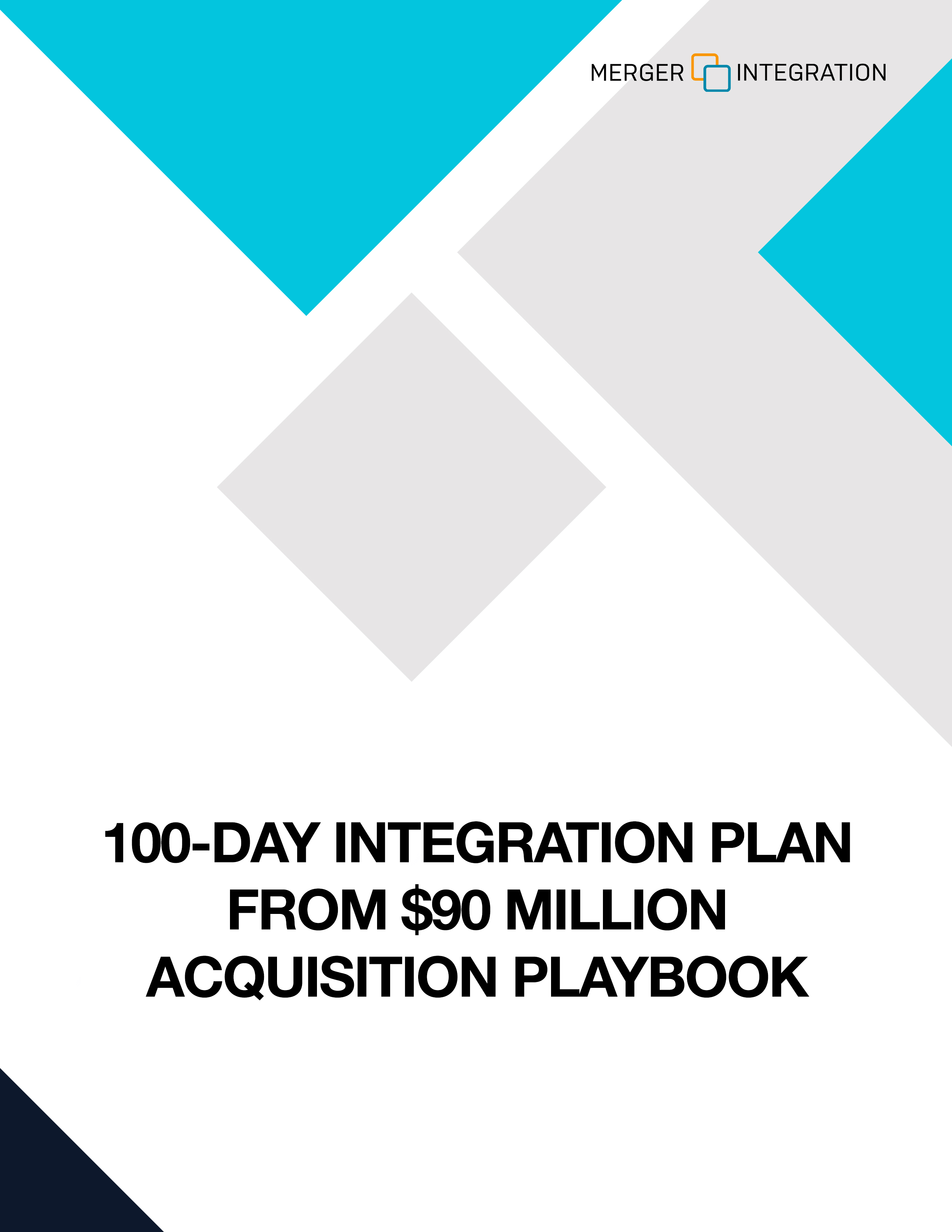 Post Merger Integration 100 Day Plan