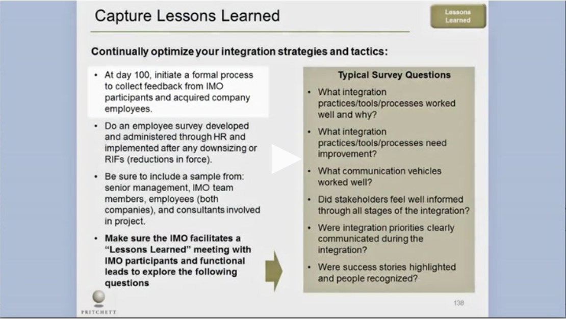 How to Run a Lessons Learned Meeting