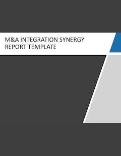 Merger Integration Synergy Report Template
