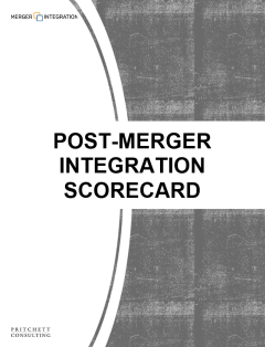 Post Merger Integration Scorecard