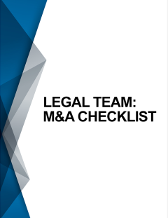 Legal Team M&A Checklist