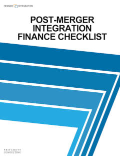 Post Merger Integration Finance Checklist