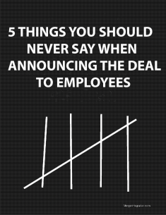 5 Things you should never say in announcing a deal