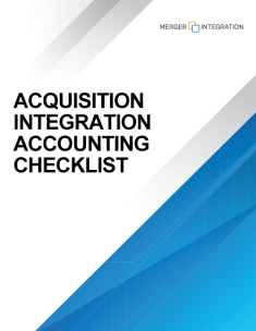 Acquisition Integration Accounting Checklist