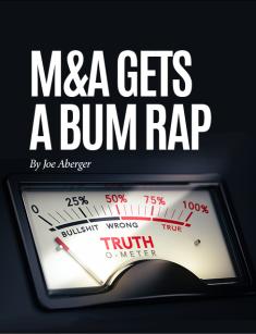M&A Gets a Bum Rap