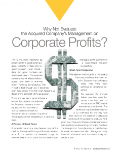 Evaluate Acquired Company Management