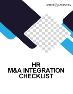 M&A HR Integration Checklist 