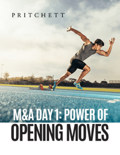 M&A Day 1: The Power of Opening Moves