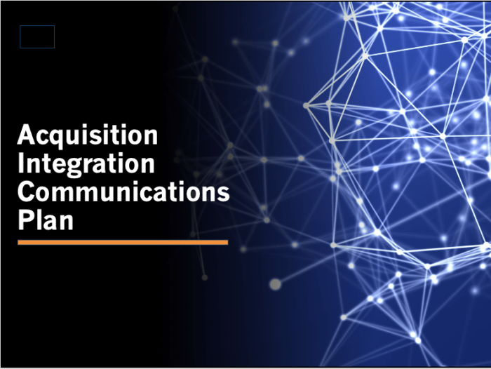 Acquisition Integration Communications Plan