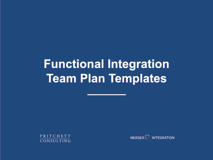 Functional Integration Team Plan