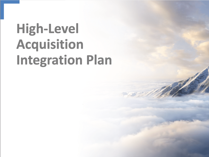 High-Level Plan