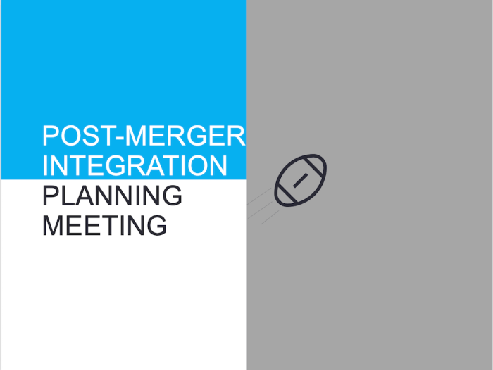 Post-Merger Integration Planning Meeting