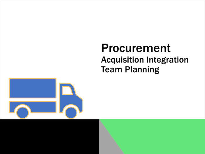 Procurement M&A Integration Team Planning