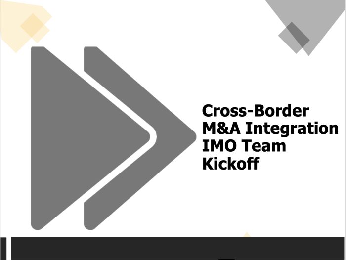 Cross-Border IMO Kickoff