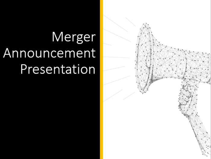 Merger Announcement Presentation 